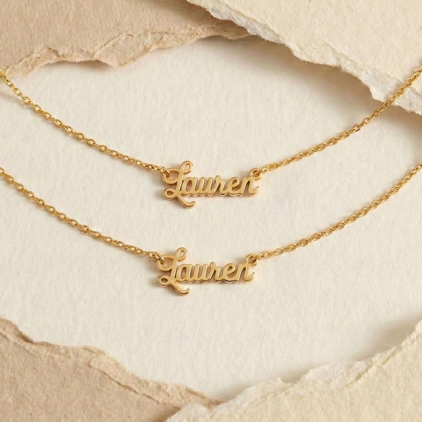 Custom Name Necklace, Personalized Name Necklace, 14K Gold Nameplate, Dainty Jewelry Gift for Her, Bridesmaid Proposal, New Mom Gift