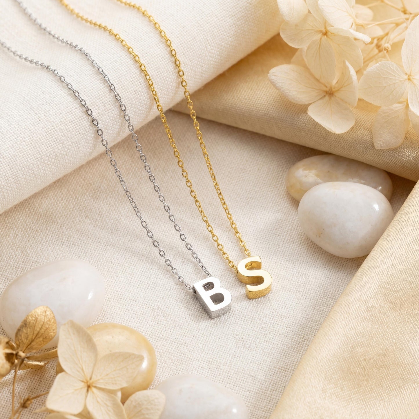 Initial Necklace, Letter Necklace, Personalized Gift, Monogram Pendant, Tiny Alphabet Charm, New Mom Gift, Bridesmaid Proposal, Custom