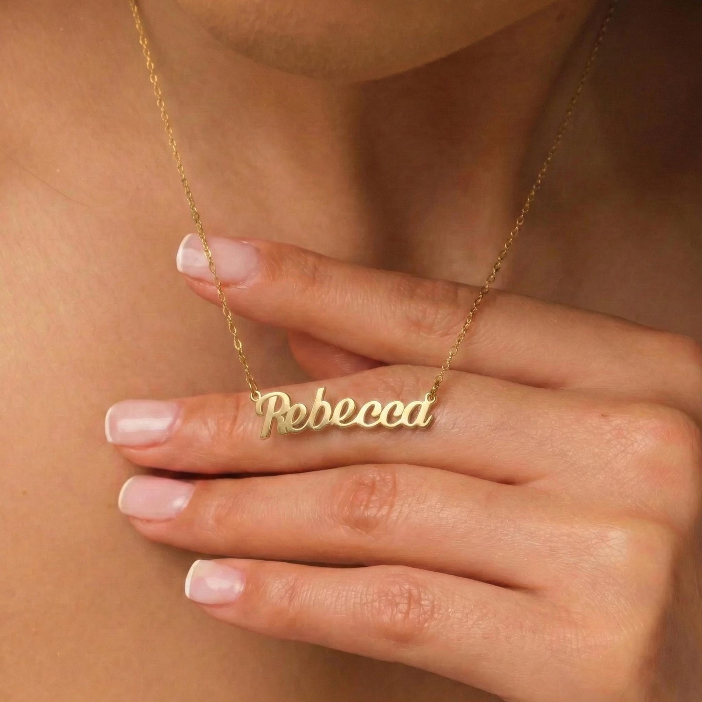 Custom Name Necklace, Gold Name Necklace, Personalized Jewelry, Gift For Her, Valentines Day Gift, Mothers Day Gift, Dainty Name Necklace