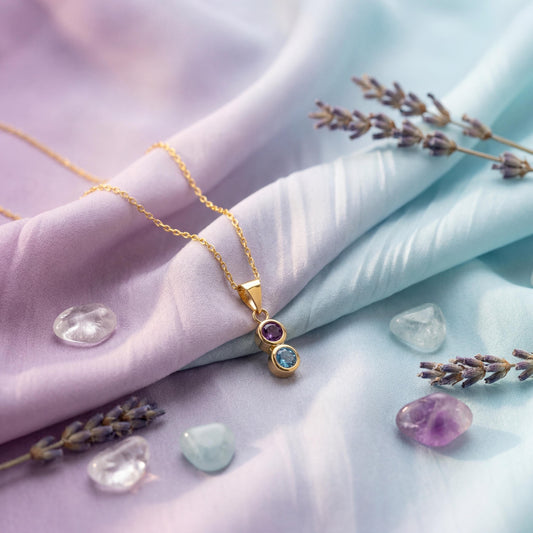 2 Birthstone Necklace
