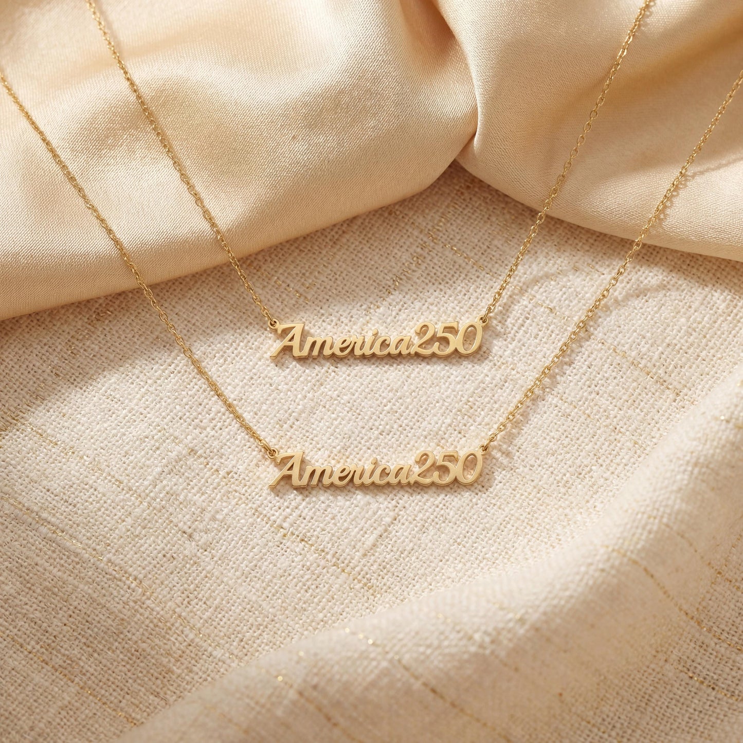 America 250 Necklace, USA 250th Anniversary, Semiquincentennial Jewelry, 1776 Commemorative Gift, Patriotic Pendant, 4th of July Wear