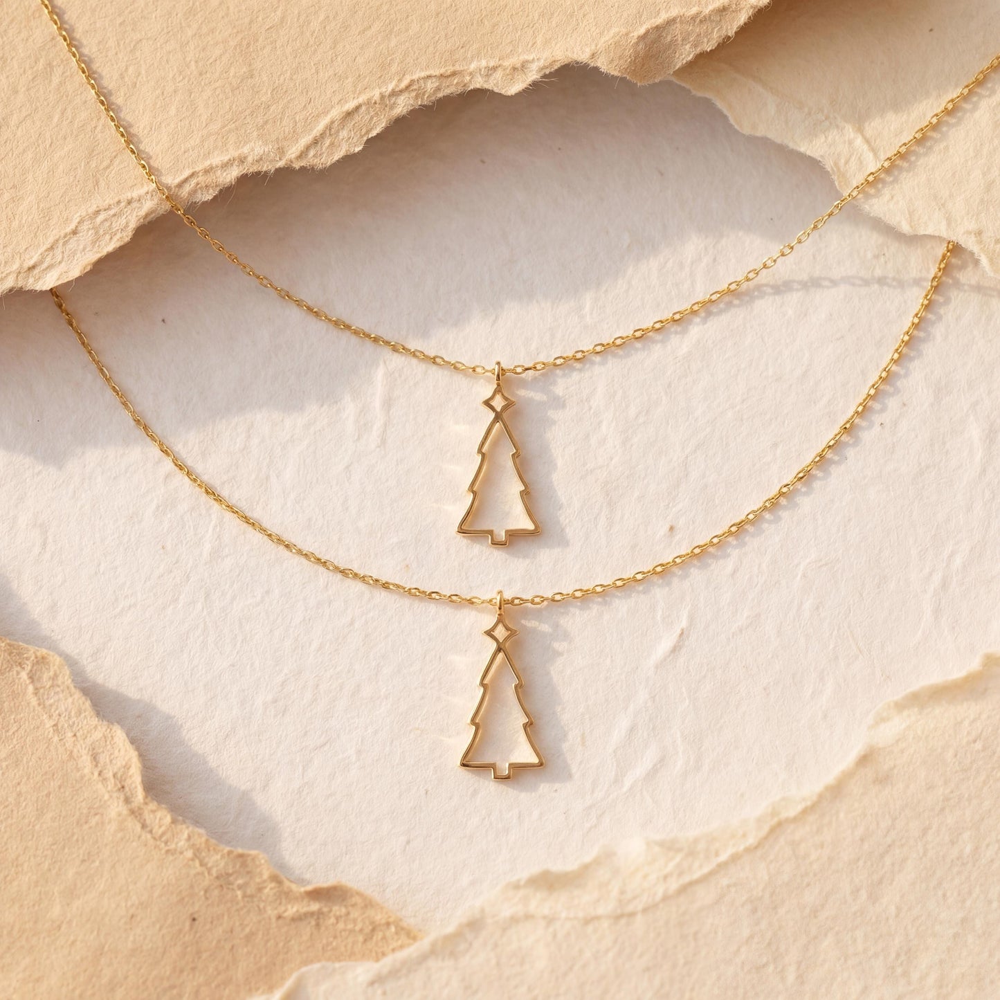 Pine Tree Necklace, Minimalist Tree Pendant, Nature Lover Gift, Mothers Day Gift for Her, Dainty Forest Charm, Wanderlust Jewelry