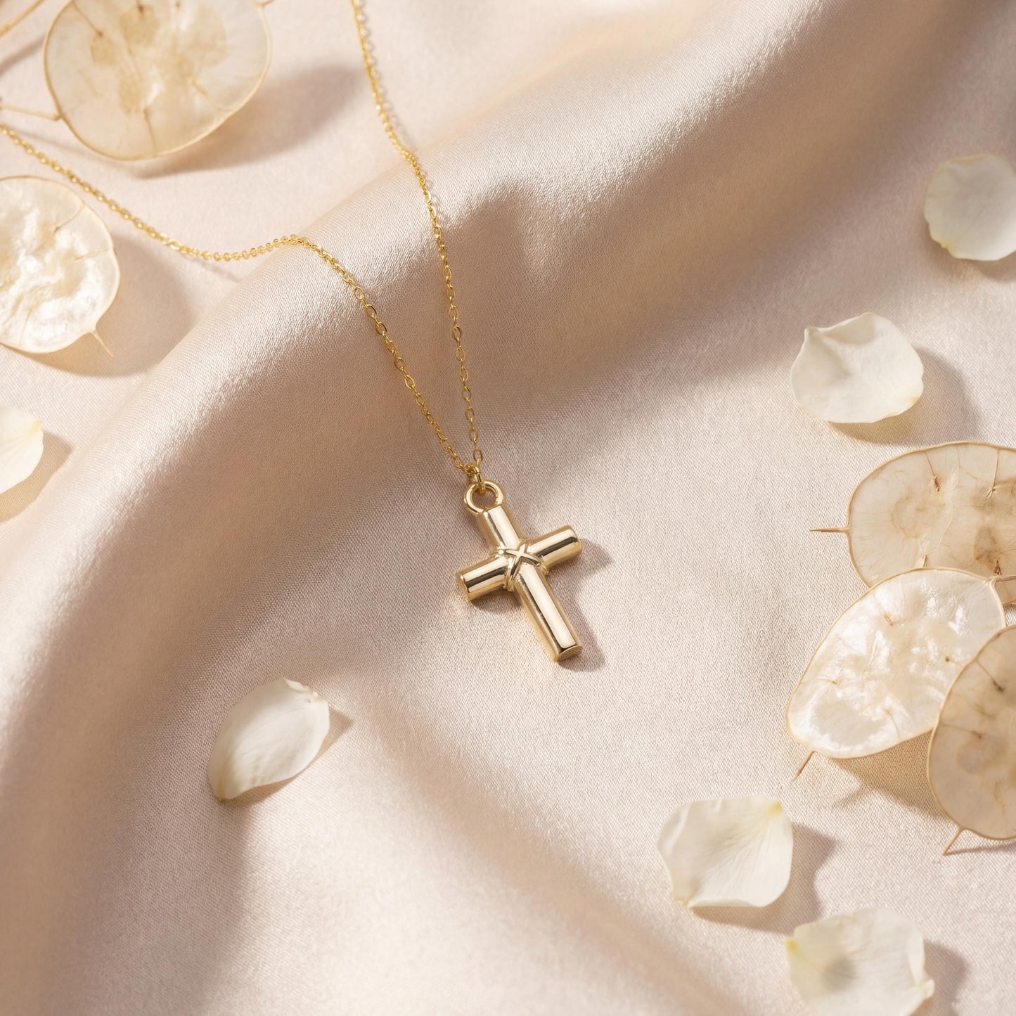 Dainty Cross Necklace, Minimalist Cross, Christian Jewelry, Mothers Day Gift, Baptism Gift Girl, Easter Gift For Her, Religious Pendant