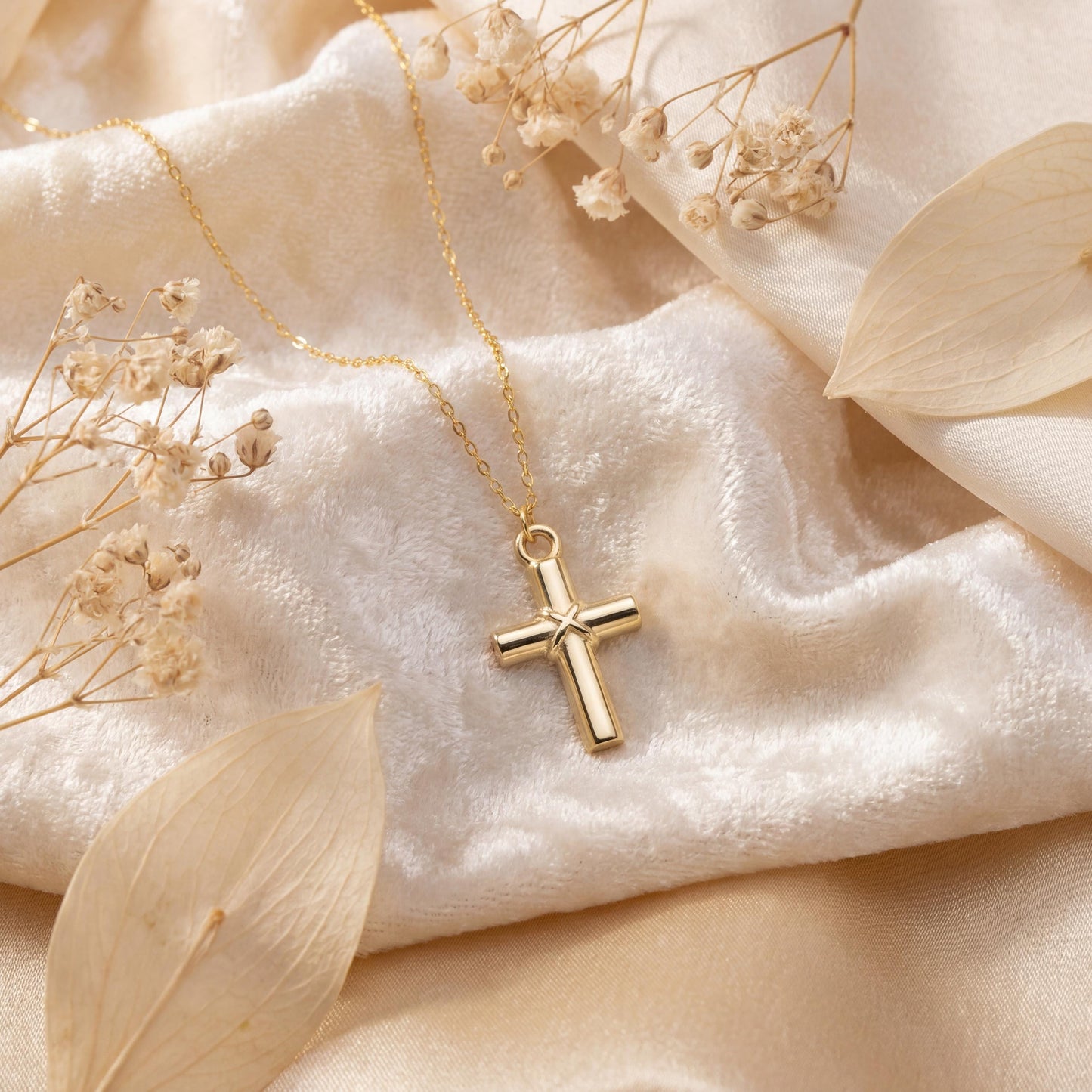 Dainty Cross Necklace, Minimalist Cross, Christian Jewelry, Mothers Day Gift, Baptism Gift Girl, Easter Gift For Her, Religious Pendant