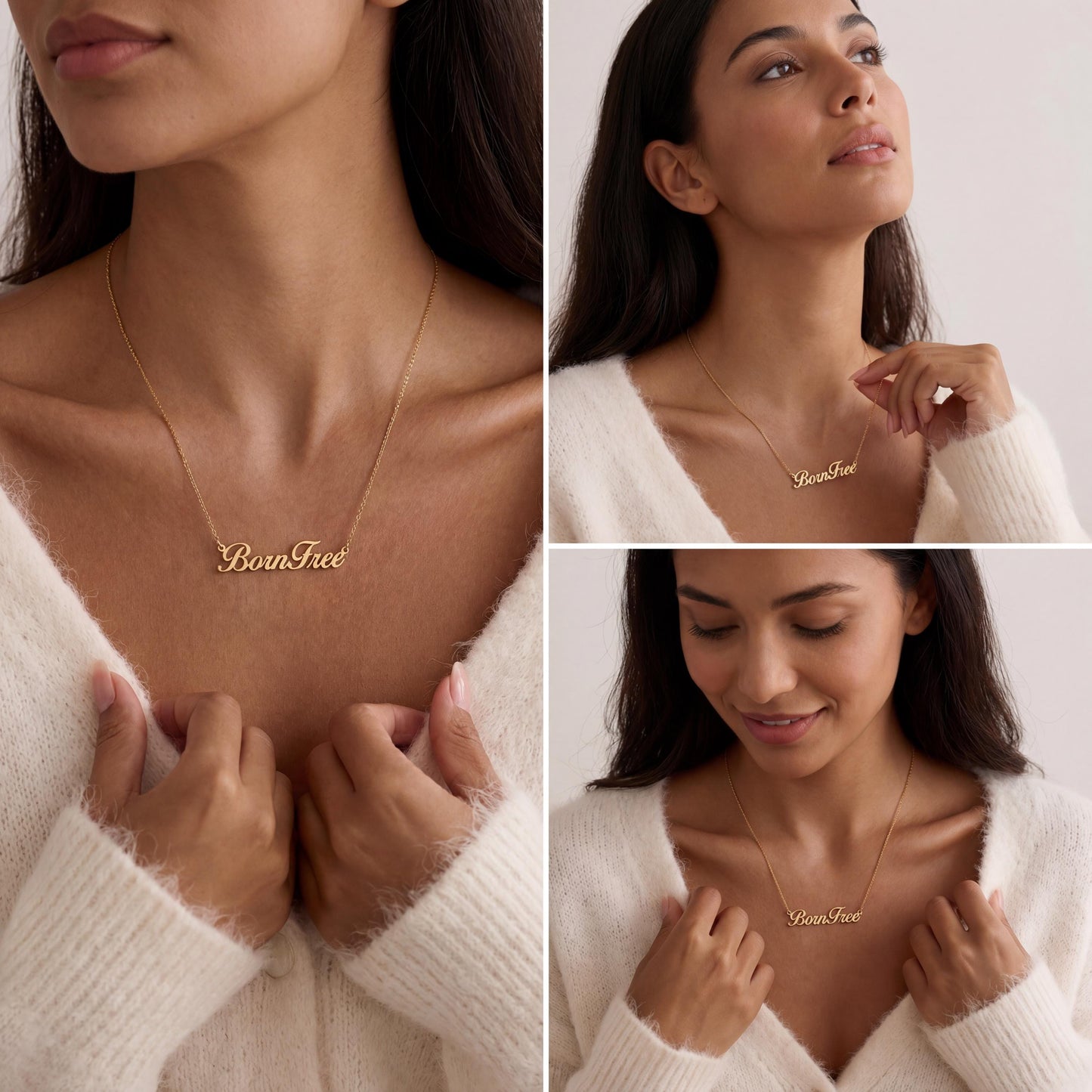 Custom Name Necklace, Personalized Word Pendant, Minimalist Script Choker, Dainty Nameplate, Custom Letter Jewelry